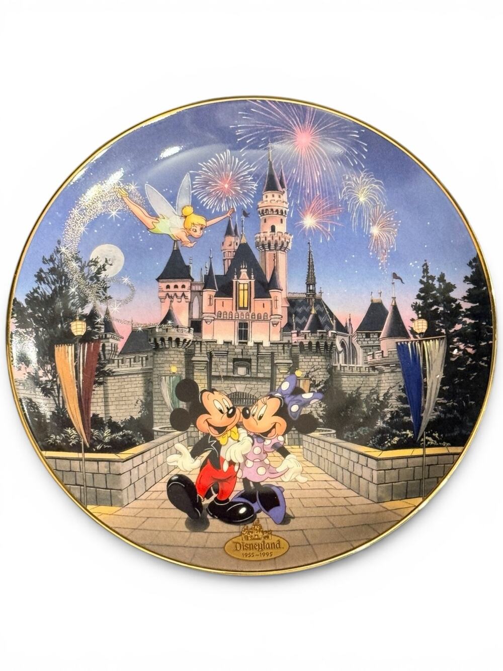 VTG DISNEY Disneyland 40th Anniversary Sleeping Beauty Castle Decorative Plate